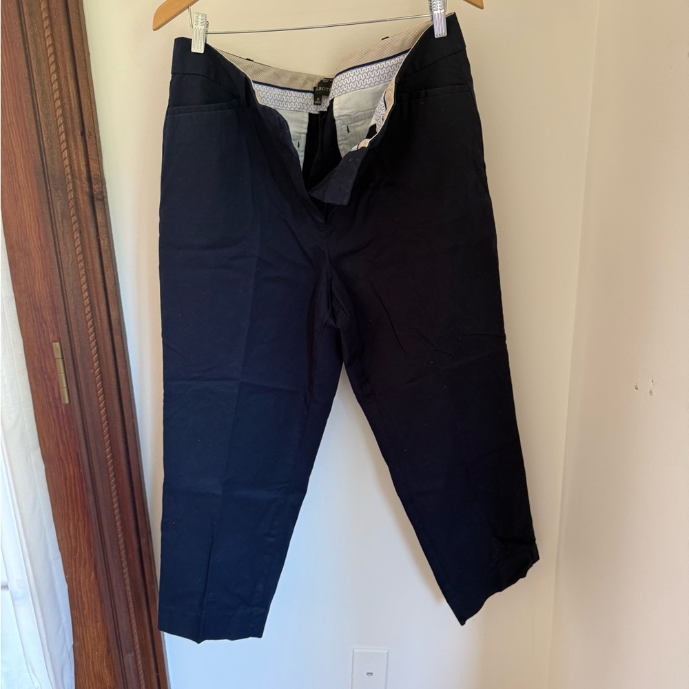 Talbots Navy Crop Pants